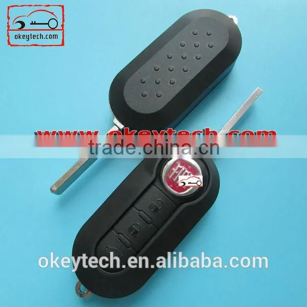 shell key fiat 500 3 buttons remote key cover for fiat 500 key cover