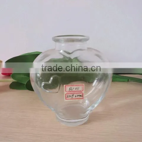 varisized glass wishing jar, heart shape glass jar with cork