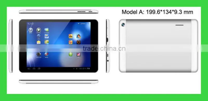 quad core phone calling tablet pc with 3g sim card slot built in MTK8382 quad core with 7.85 inch android 4.4 tablet pc