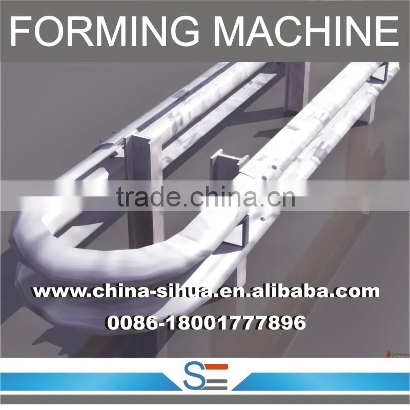 Two Wave Highway Guardrail Plate Roll Forming Machine