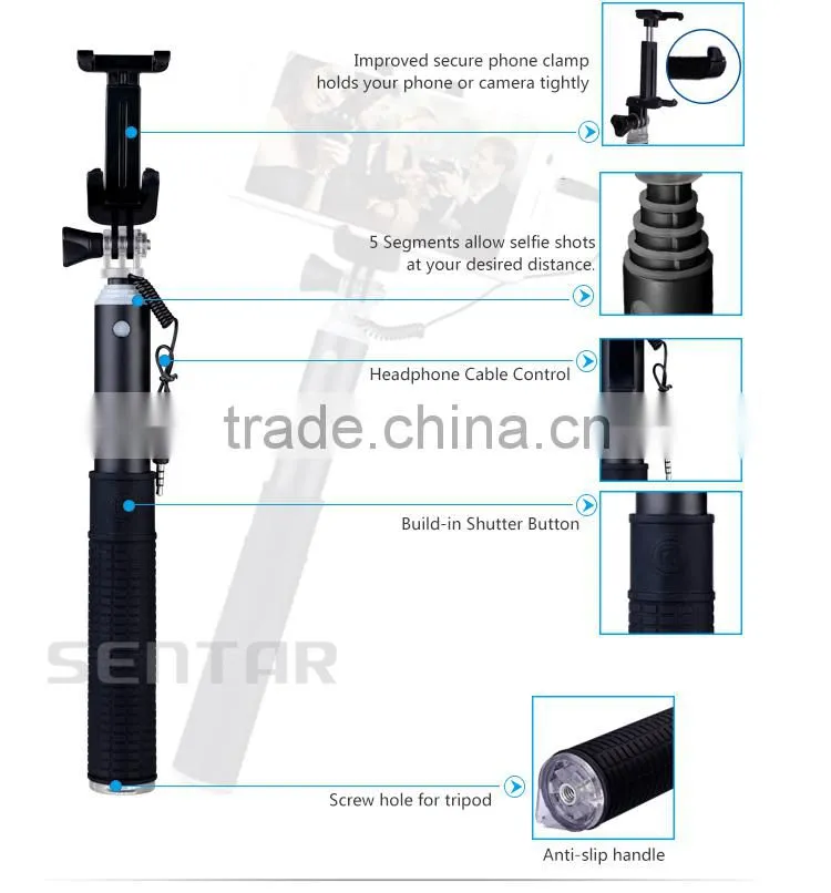 2015 high quality mini monopod tripod for iphone 6 for iphone and android smartphone
