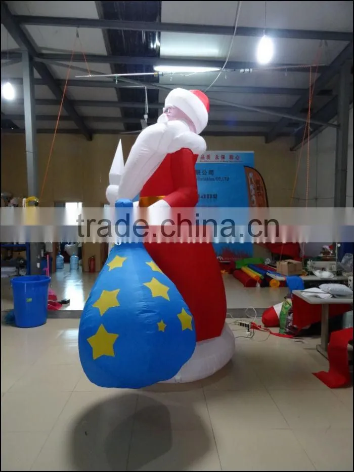Newest Inflatable Western Christmas Decorations Santa