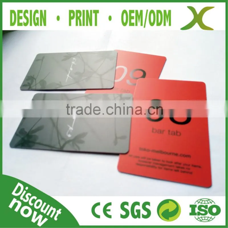 Free Design~~~!!! PVC Loyalty card/ Gift card / CMYK Printed PVC card