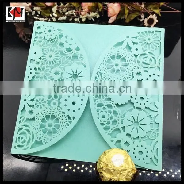 High quality laser cut wedding invitations card wholesale