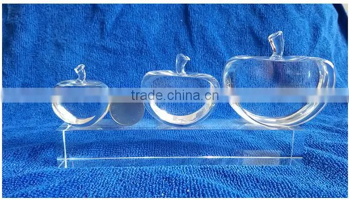 New apple shape crystal paperweight