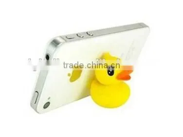 Customized Cartoon Duck Silicone Material Mobile Phone Stand