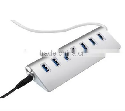 New High-Speed Aluminum casing USB 3.0 HUB 7 Ports for Macbook PC