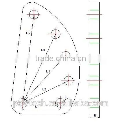 Type TB 6 holes sag adjusting plate/cable accessories/cable link fittings