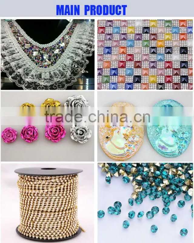 2014 point back crystal glass chatons rhinestone