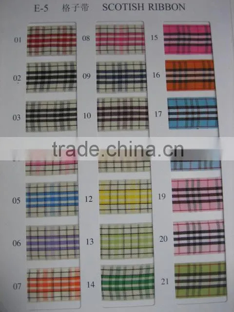 New Gingham grosgrain Ribbons ,mixed colors, 5/8" to 1-1/2" wide double side gingham,50 yard / roll.