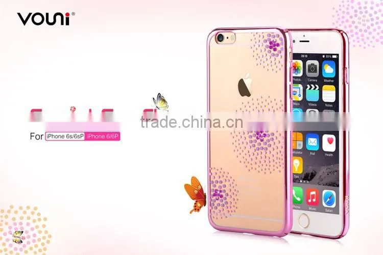 Silver luxury tpu cases for iphone 6 and 6s