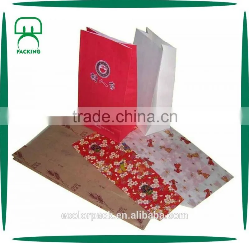 Food grade White Kraft Paper Bag for Food