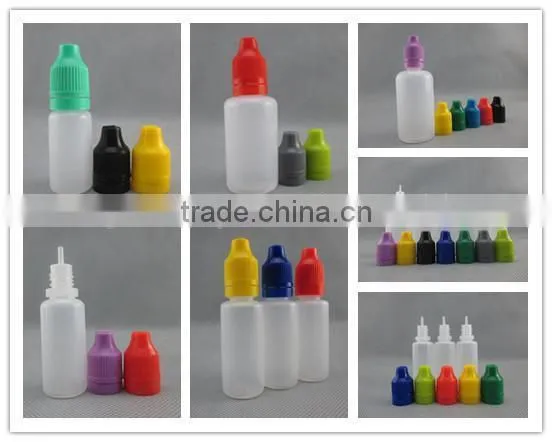 trade assurance supplier child safety cap 10 ml ldpe plastic bottle for ejuice oil