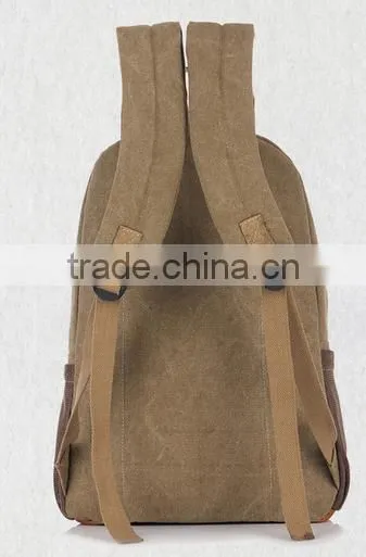 Campus Backpack School Book Shoulder Bag Canvas Backbag