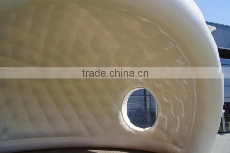 Jumpfun made inflatable semicircle tent with white color