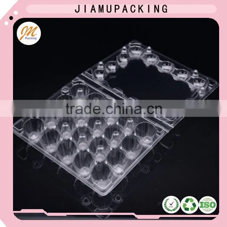 Manufacture sale high quality disposable plastic quail eggs tray for 20 cells