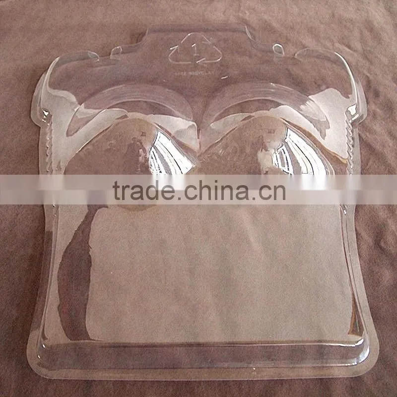 2016 cheap price clear plastic upper body bra mannequin