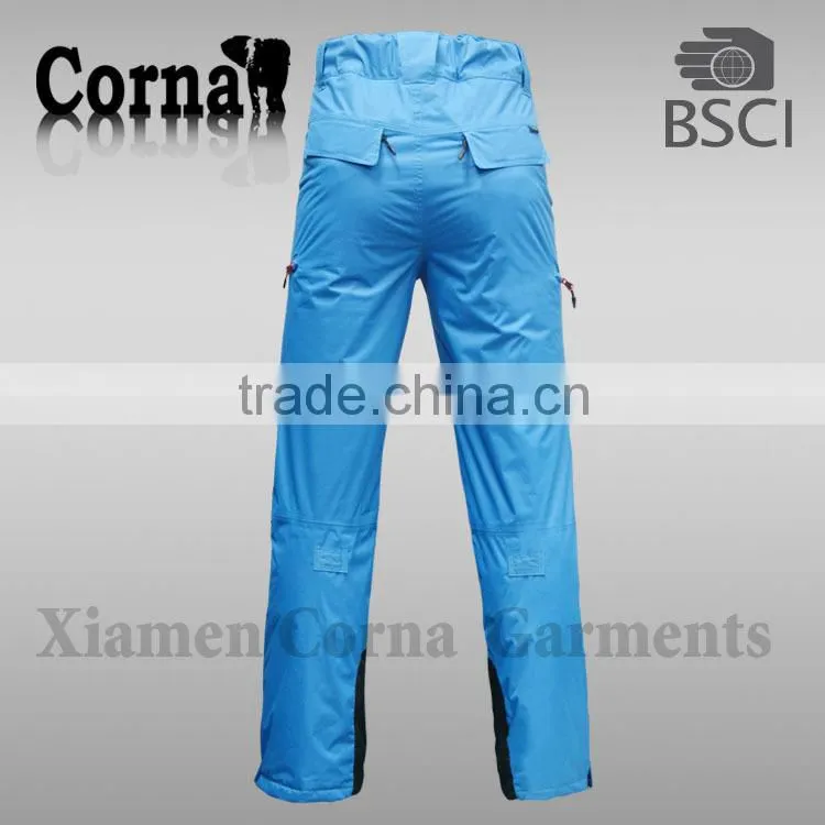 Top quality 100% polyester winter ski wear european style fashion pants with high quality
