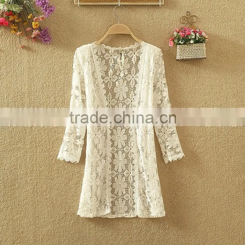 2016 new style hollow out sunscreen thin crochet perspective