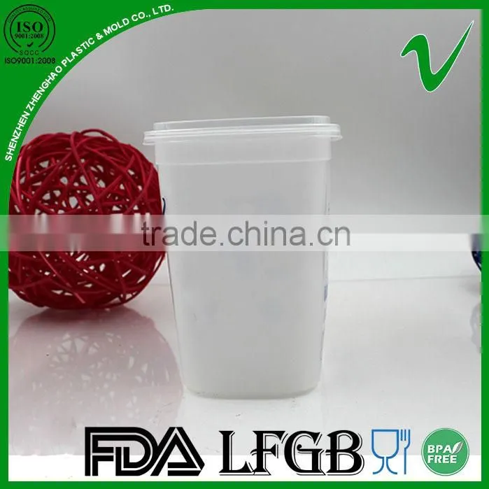 Food grade 500ml disposable PP empty plastic container food