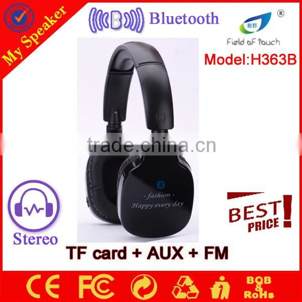 2014 new hot sale bluetooth wireless headphone with tf card