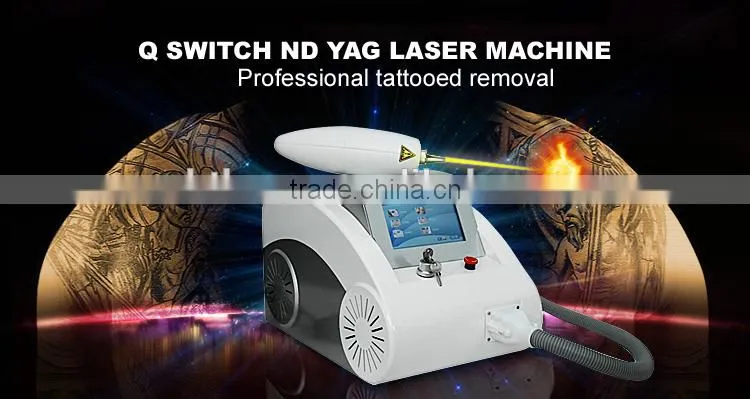 2016 CE / Factory price / q-switch nd yag laser 1064nm 532nm 1032nm / nd yag laser tattoo removal machine