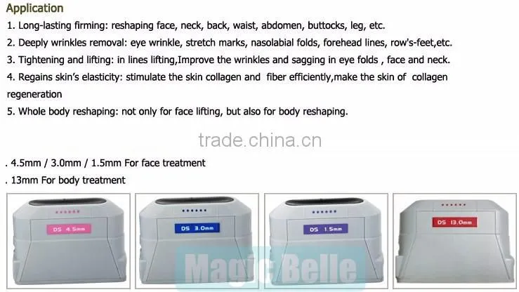 4 tips HIFU Machine Removal Double Chins Professional Clinic HIFU Machine with Teaching Video