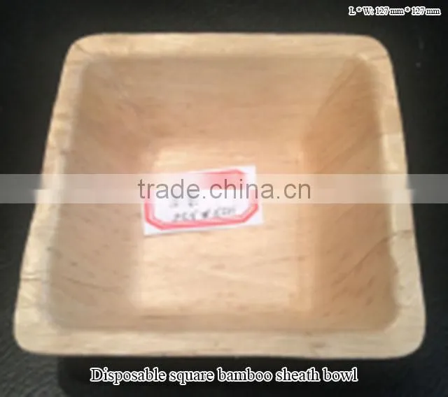 Disposable bamboo leaf leaves plate tray