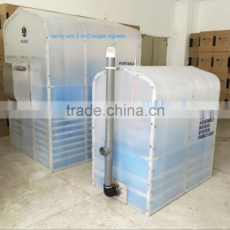 Mini size portable assembly biogas plant
