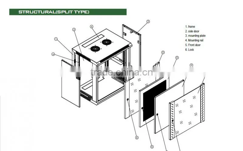 WCE server cabinet wall mount type
