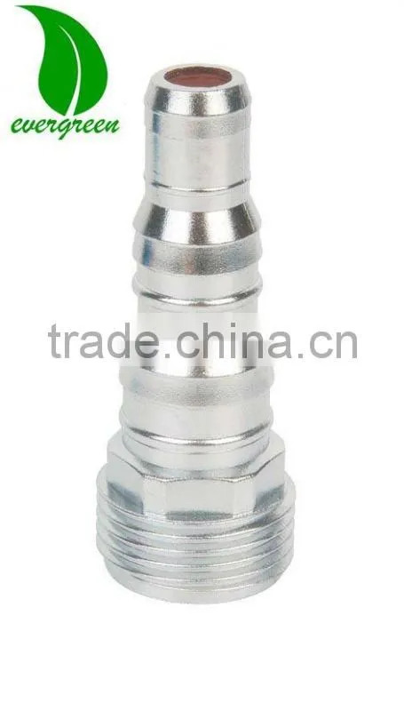 Garden irrigation hose fittings 3-section durable nickel plated adaptor