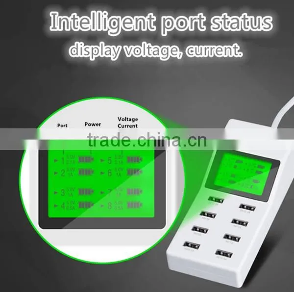 8 Multi-Port USB Charging Station Wall Travel Charger USB Socketet