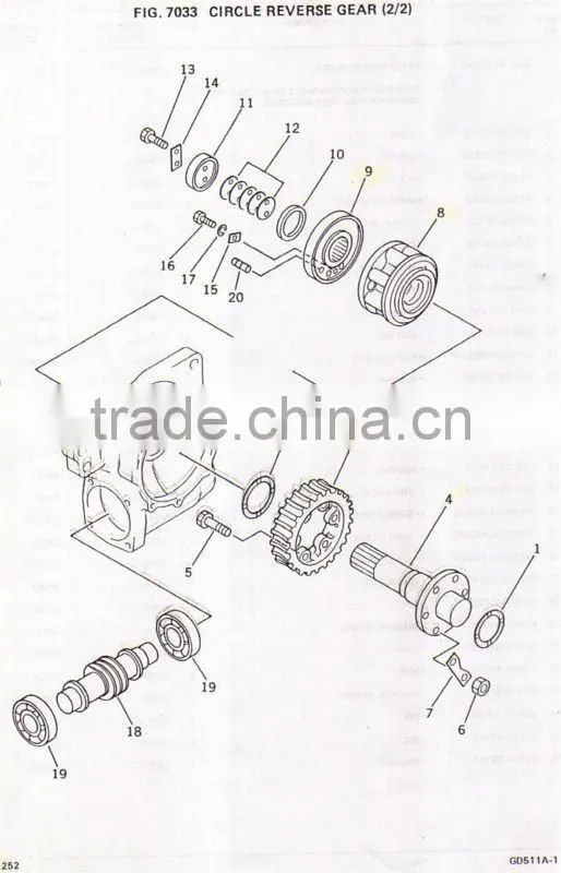 Liugong CLG418 grader parts