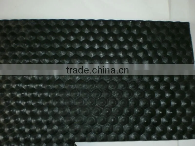 hammer design rubber stable mat with cloth insertion
