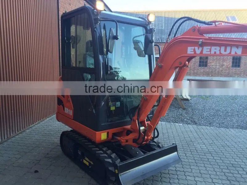 Everun brand ER18 mini Excavator with CE certificate