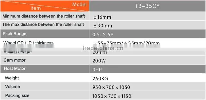 Automatic screw thread rolling machine,thread roller TB-35GY