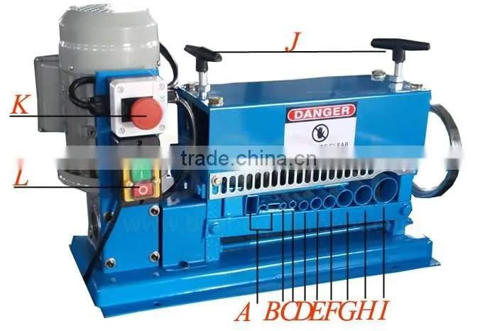 copper wire stripping machine fiber optic cable blowing machine BS-015M BSGH wire peeling machine