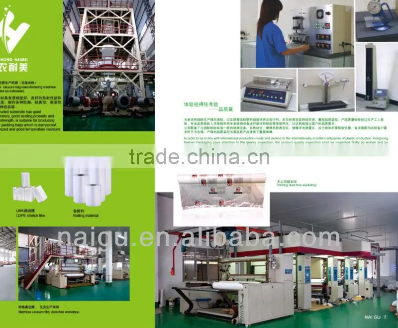 pvc super transprarent film for mattress wrapp packaging
