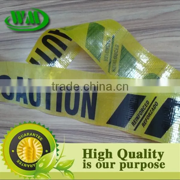 high quality pe woven cloth caution barrier tape