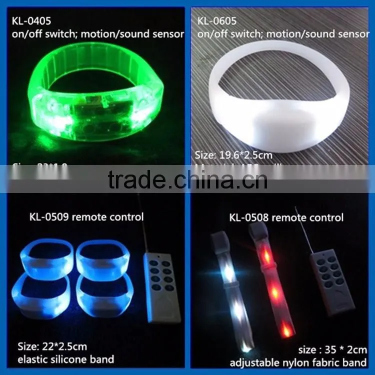 sound activated bracelets led wristbands for concert, events