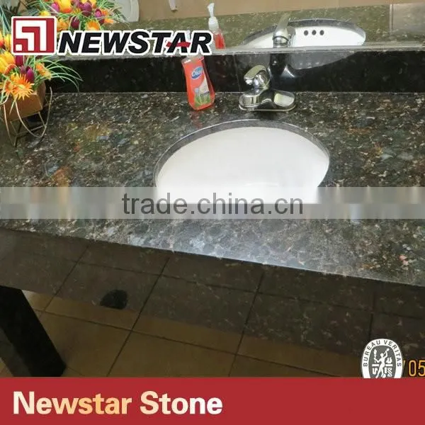 U.S standard hotel bathroom with granite cabinet