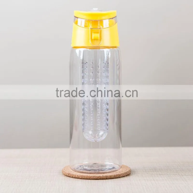 BPA Free private label Bottom Loading Fruit Infuser Water Bottle