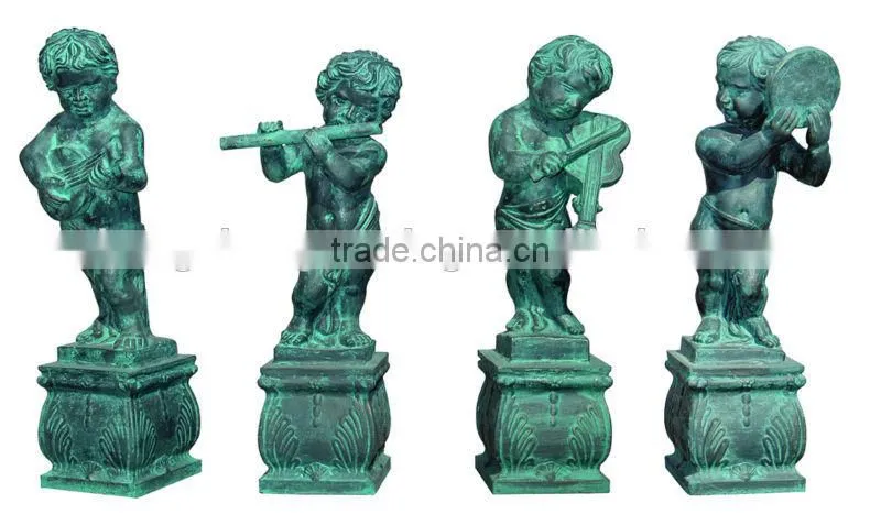 antique large cast iron garden statues