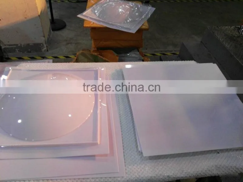 custom bliter plasitc white PMMA lampshade for LED light
