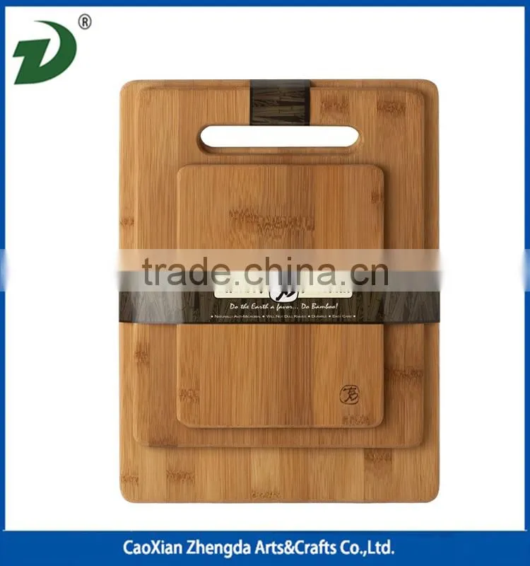 Pine wooden cutting board with handle