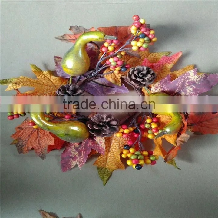 Factory direct sales artificial flower candle rings for home decoration