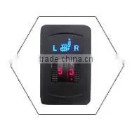 CE certification two seats 5 position carbon fiber car seat heater