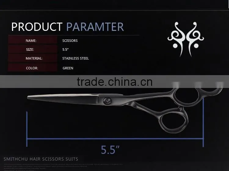 QJ-HC110 Most popular black high quality hair scissor