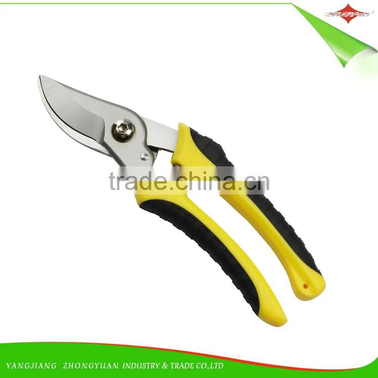 High Quality 8 Inches Stainless Steel Garden Scissors/Pruner with PP+TPR Handle