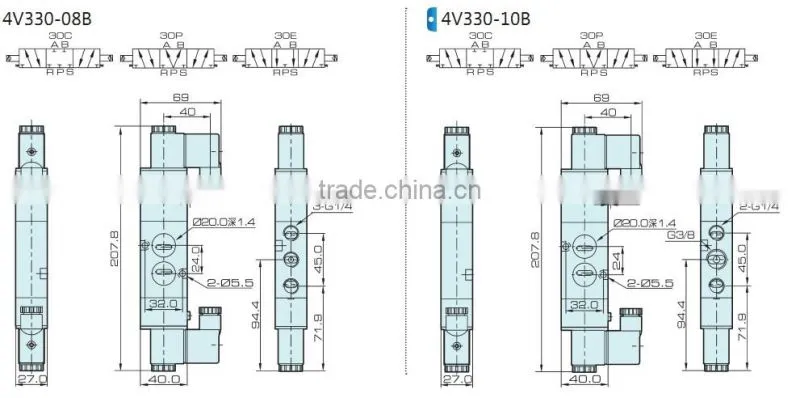 4V300series Control Valves with high quality